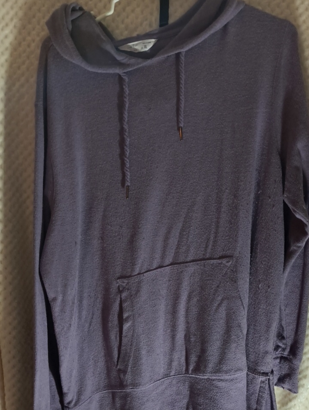 Women's Hooded Pullover Shirt - Purple